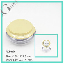 Spezielle & Transparent Runde Compact Powder Container AG-Ob, AGPM Kosmetikverpackungen, benutzerdefinierte Farben/Logo